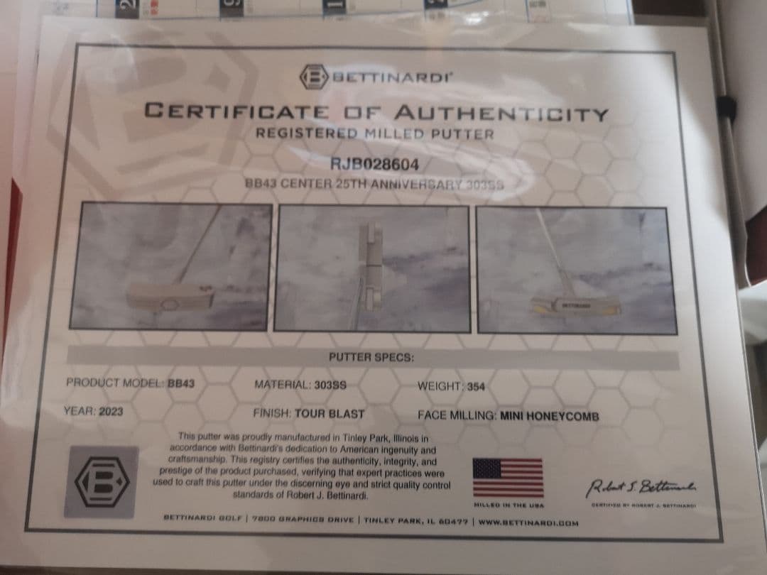 激レアBettinardi XXV BB43-303SS RJB ベティナルディ