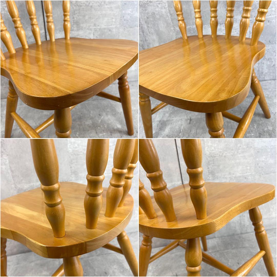 ウィンザーチェア　木製ダイニングチェア 椅子 イス マレーシア製