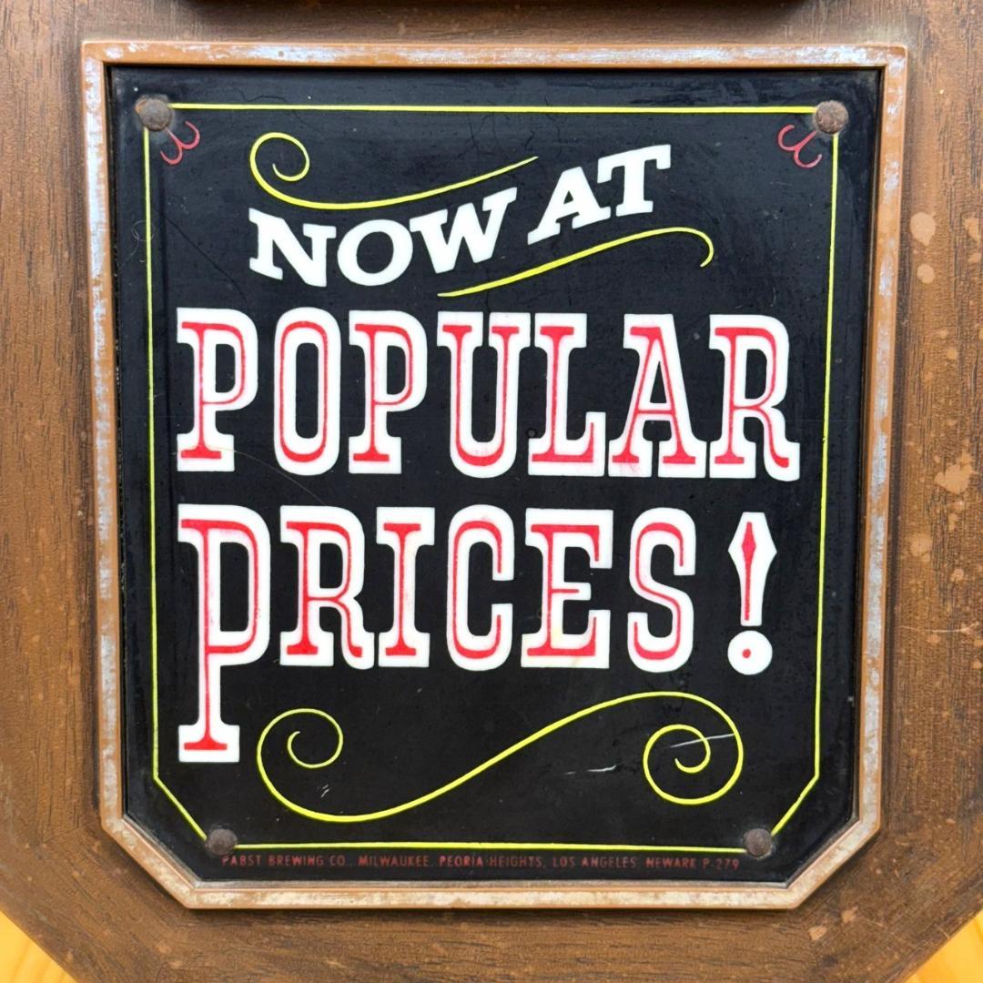 Pabst Blue Ribbon 壁掛け時計 ビンテージ パブスト ライト