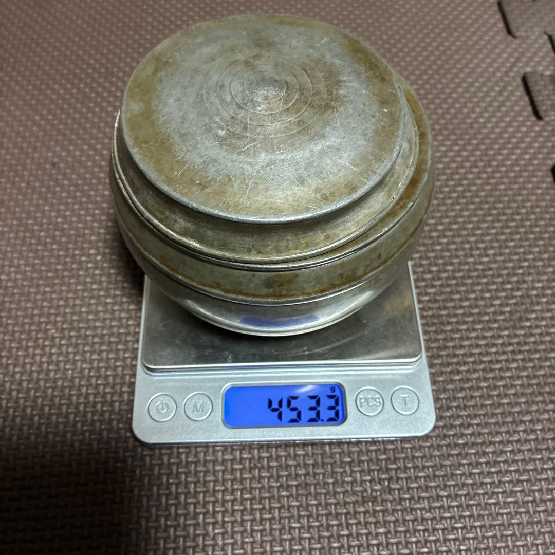 古錫　在銘　建水　茶こぼし　茶入　重453.5g煎茶道具　茶道具