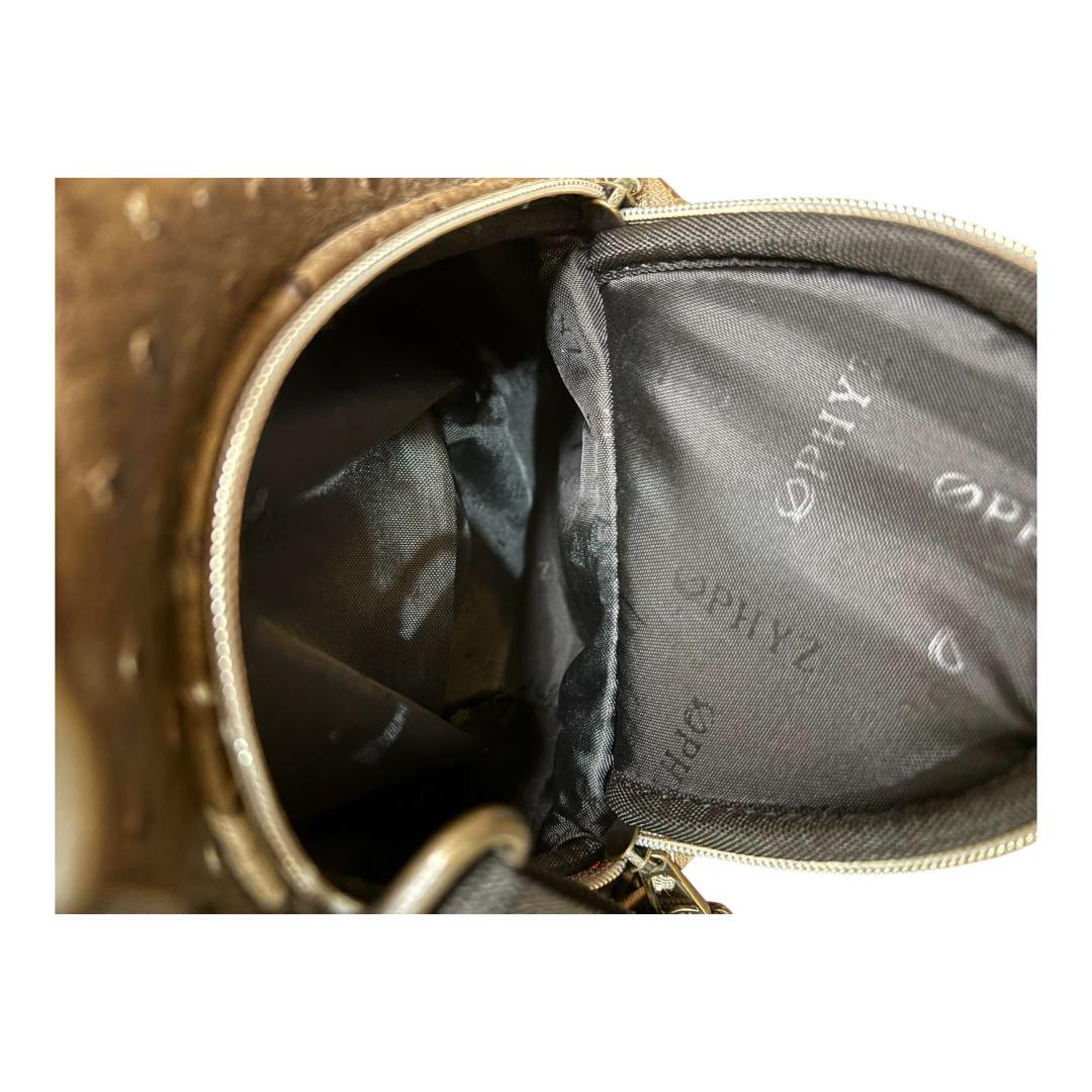 【美品】ブリヂストン ファイズ PHYZ キャディバック ブラウン クロコダイル