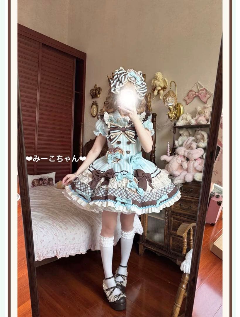 チョコミント　3点セット　甘ロリ　しゅくれどーる　ロリィタ　ロリータ