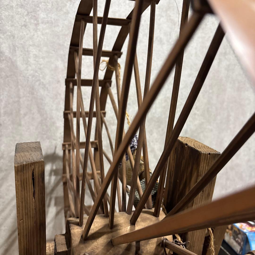 希少 古民具 木製 糸車（糸巻き）江戸〜明治期 和家具 古民家・店舗ディスプレイ