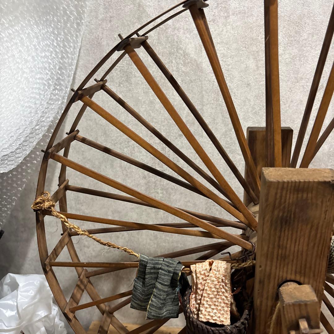 希少 古民具 木製 糸車（糸巻き）江戸〜明治期 和家具 古民家・店舗ディスプレイ