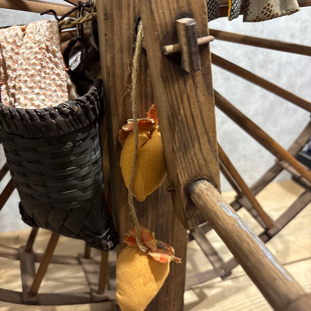 希少 古民具 木製 糸車（糸巻き）江戸〜明治期 和家具 古民家・店舗ディスプレイ