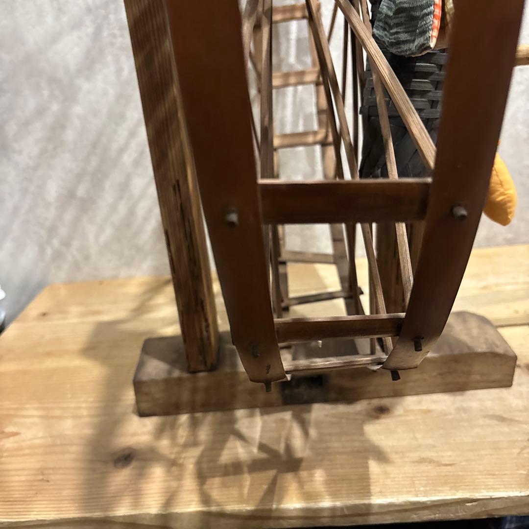 希少 古民具 木製 糸車（糸巻き）江戸〜明治期 和家具 古民家・店舗ディスプレイ