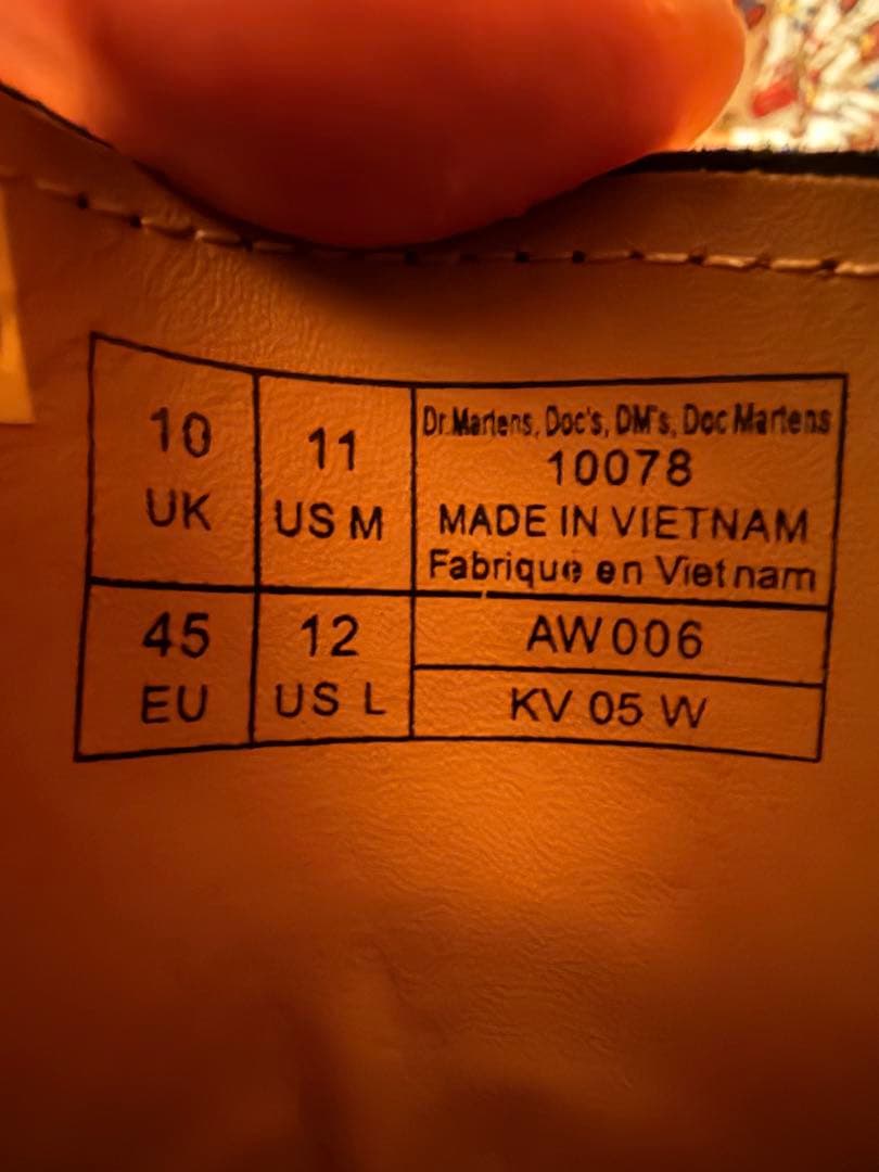 m*i様 ドクターマーチン 10078 3ホール レザーシューズ