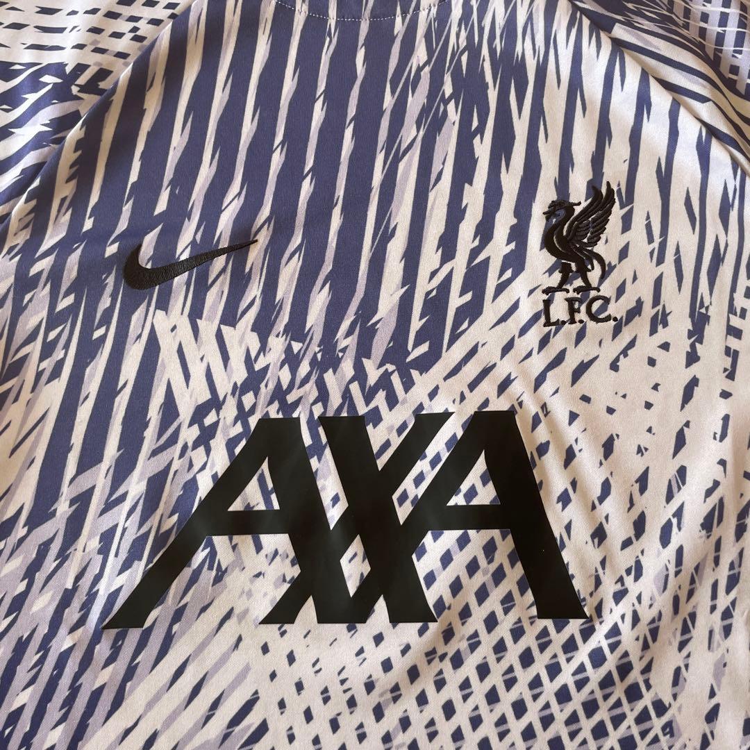 NIKE リバプール2022-23 プレマッチユニホーム　白&紫　サイズM