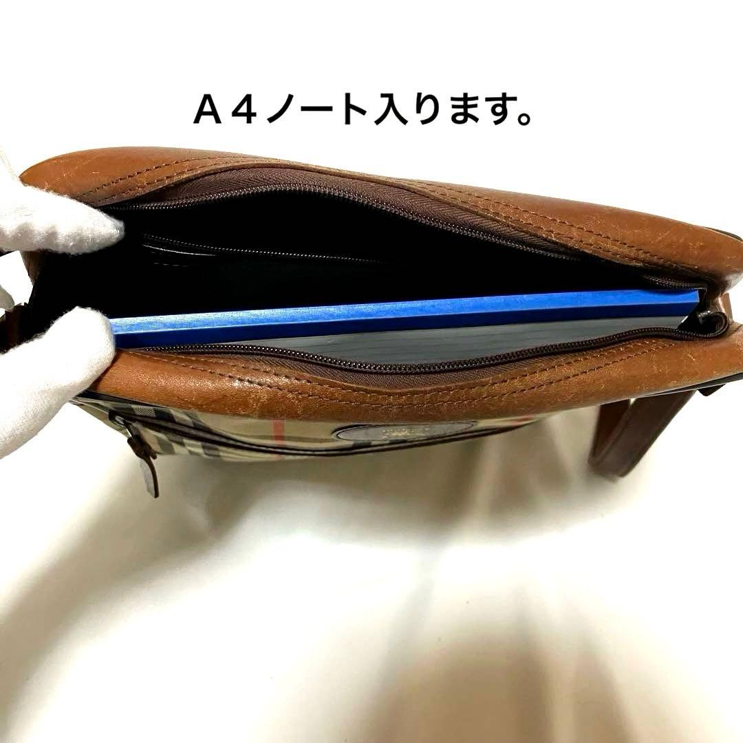美品 Burberrys バーバリーズ ノバチェック ショルダーバッグ A4可能