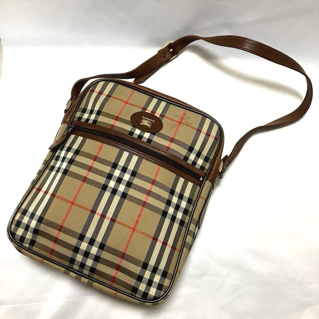 美品 Burberrys バーバリーズ ノバチェック ショルダーバッグ A4可能