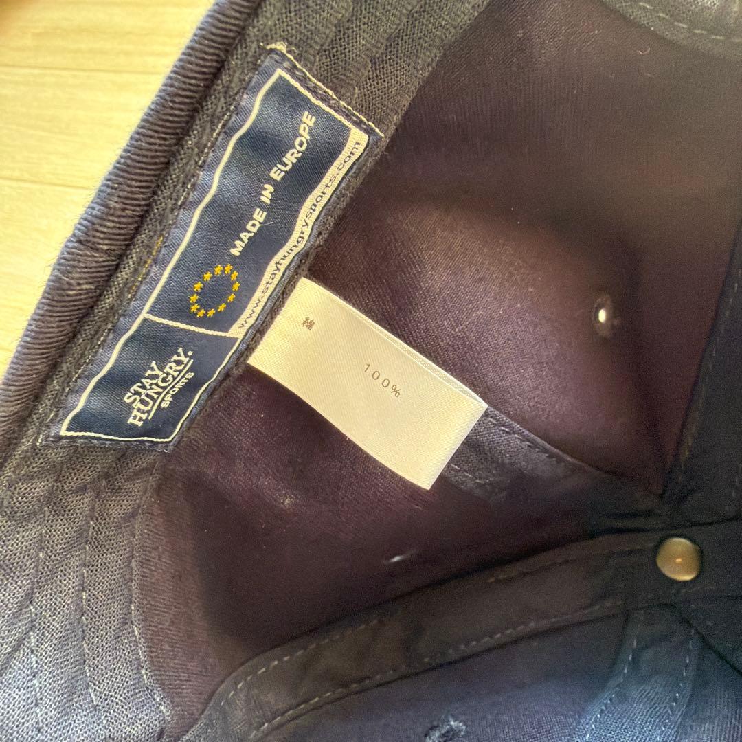 STAY HUNGRY コットンツイル 6Pロゴキャップ