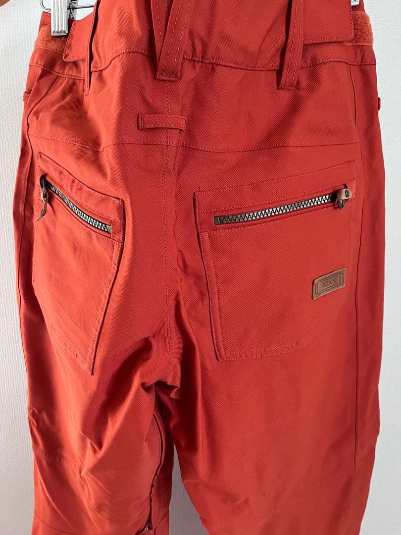 ROXY ネイビー 花柄 スノーボードジャケット　オレンジパンツ　2点セット