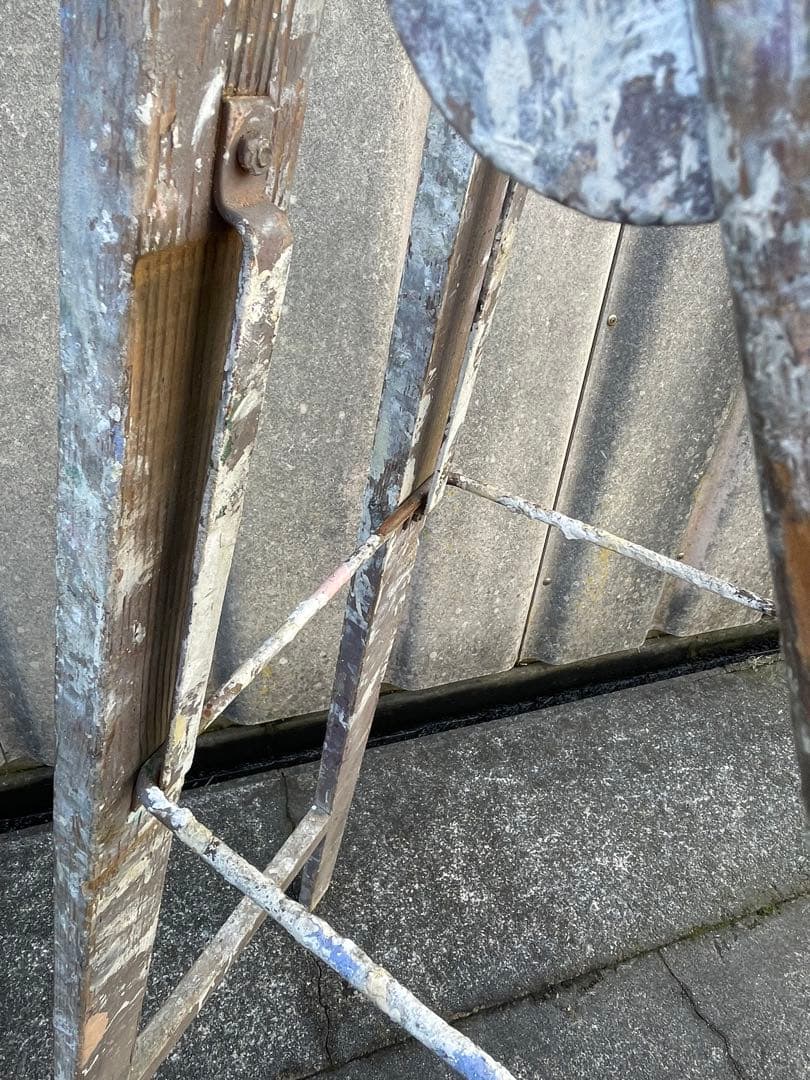 ビンテージ/フランス製/木製/大型/ラダー/脚立/ディスプレイ/店舗什器/①