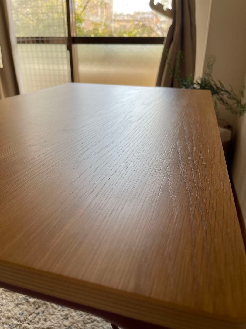 【 超美品 】無印良品 スチールパイプテーブル 折りたたみ式