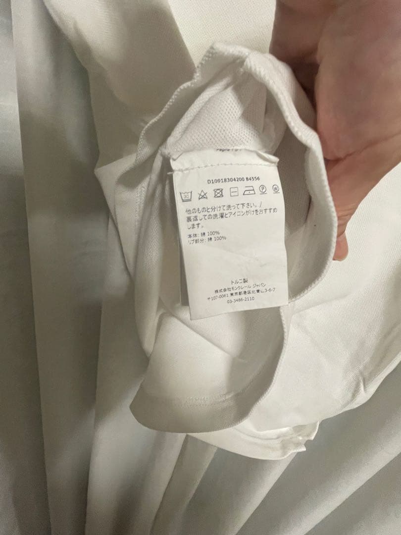 モンクレール　ポロシャツ　ホワイト