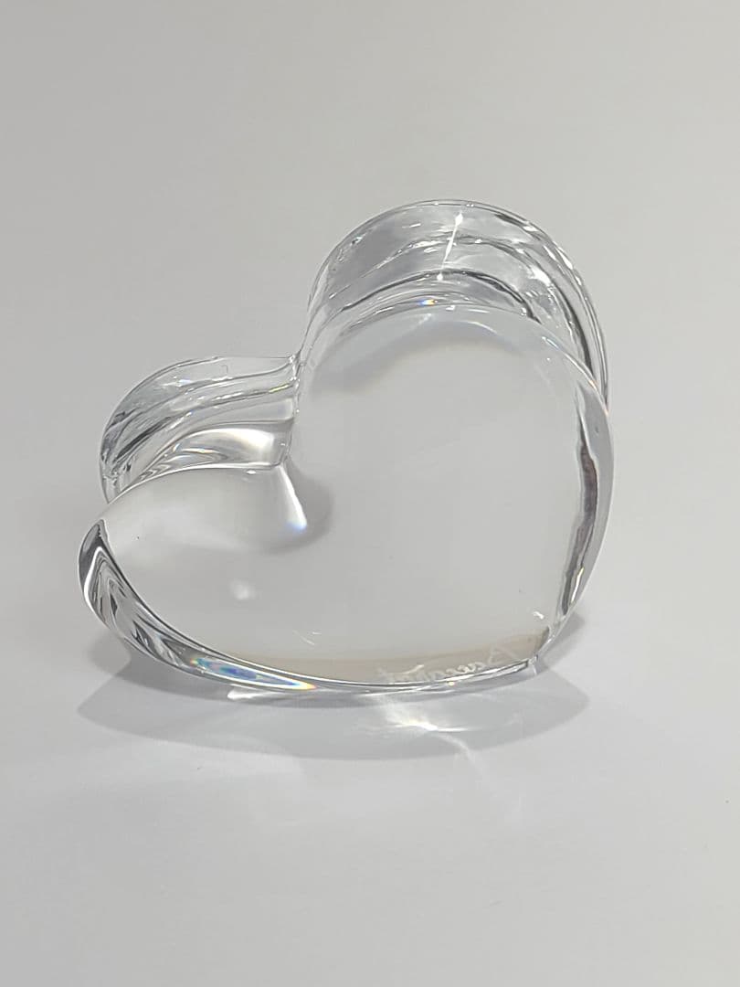 Baccarat ハート型 ペーパーウェイト　オブジェ バカラ