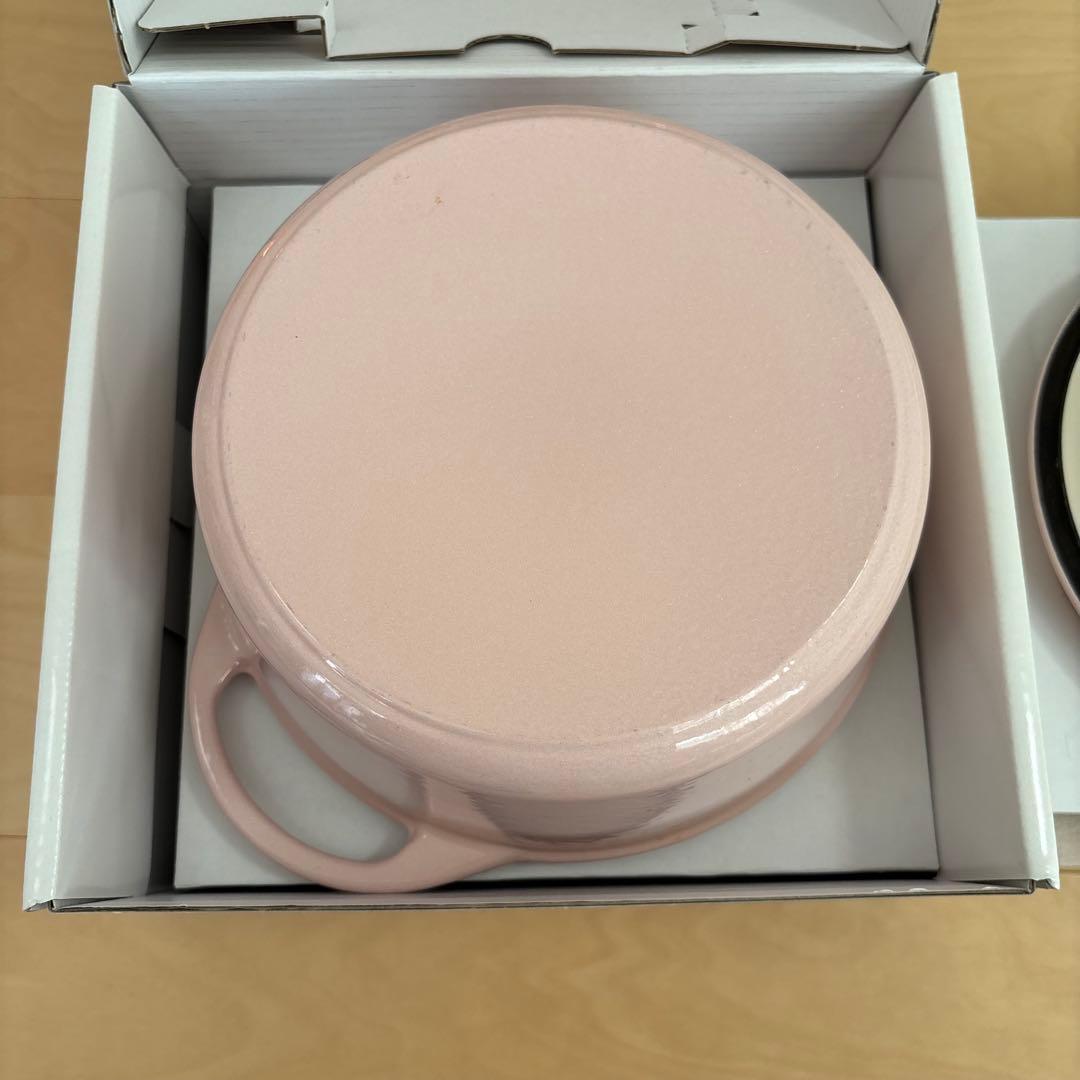 バーミキュラ オーブンポット22cmラウンド パールピンク 両手鍋