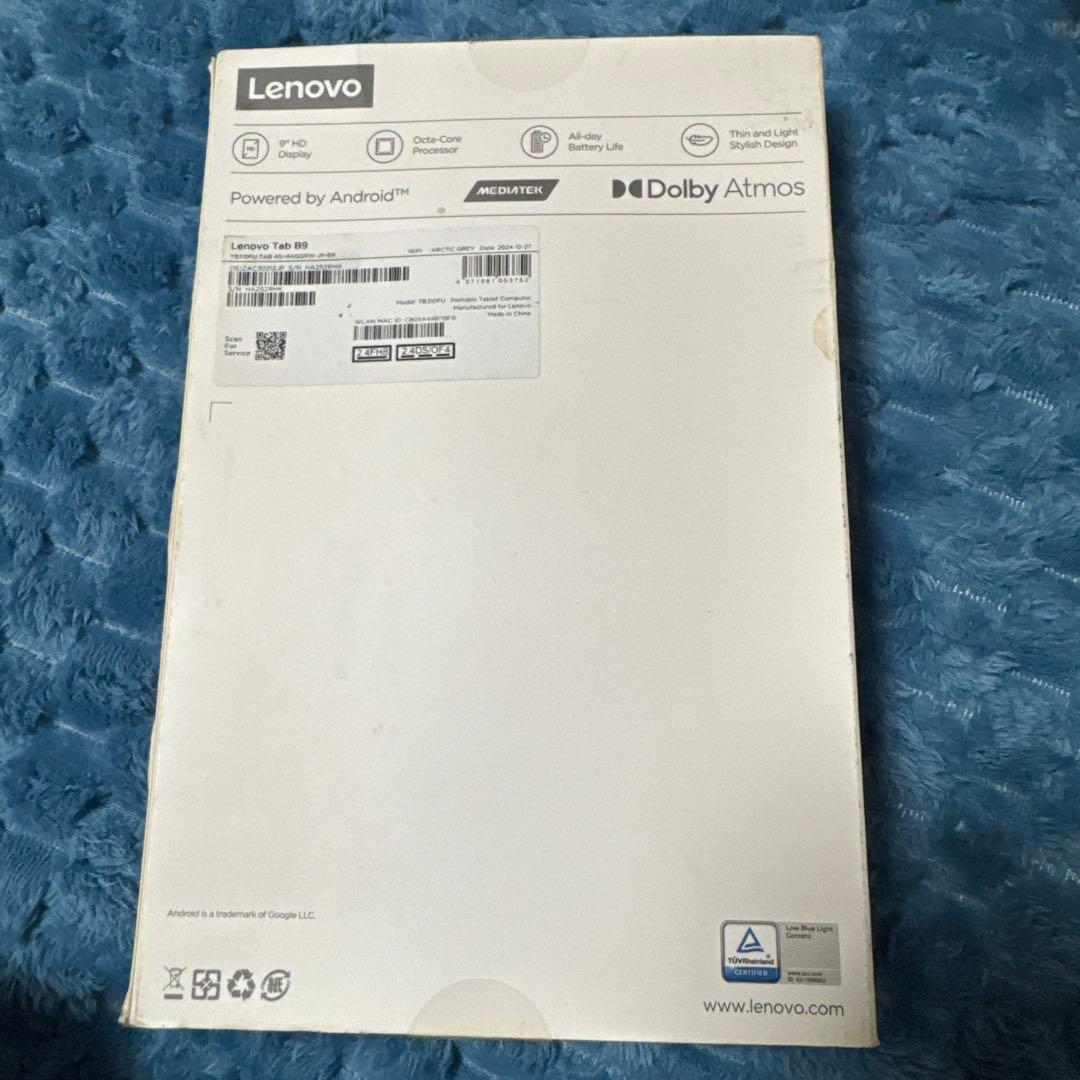 Lenovo Tab B9 9インチ 64GB Arctic Grey