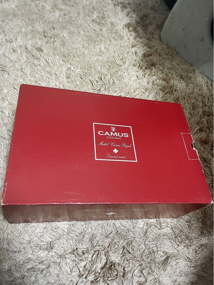 CAMUS カミュミシェルロイヤルバカラ替え栓・冊子・化粧箱付きブランデー未開封