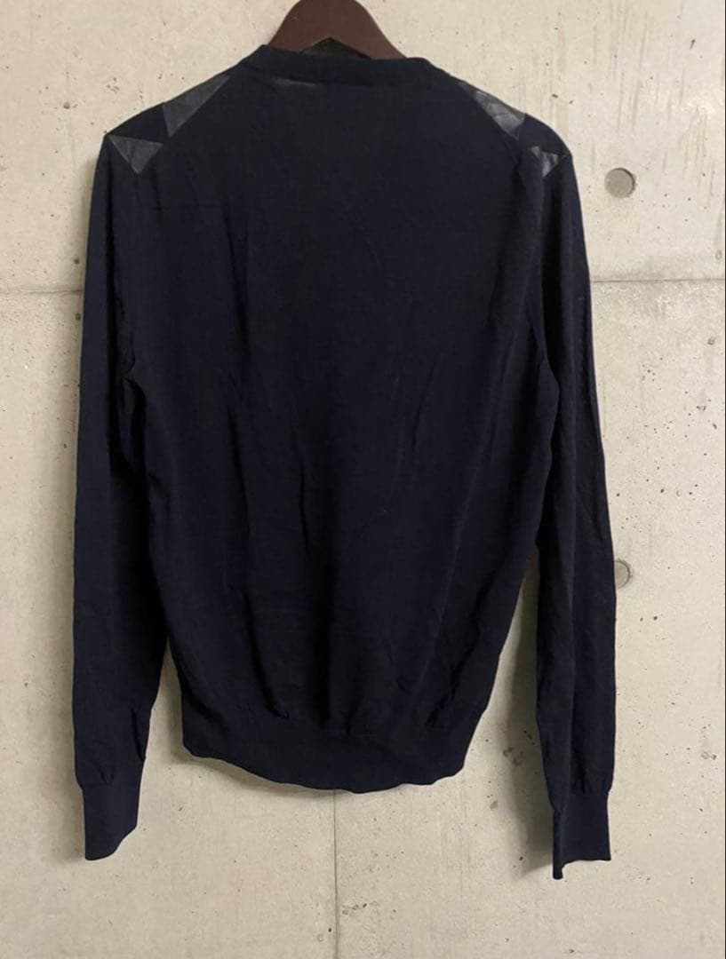 K*O様 dior homme 19ss ランウェイ着用レザーアーガイルニット