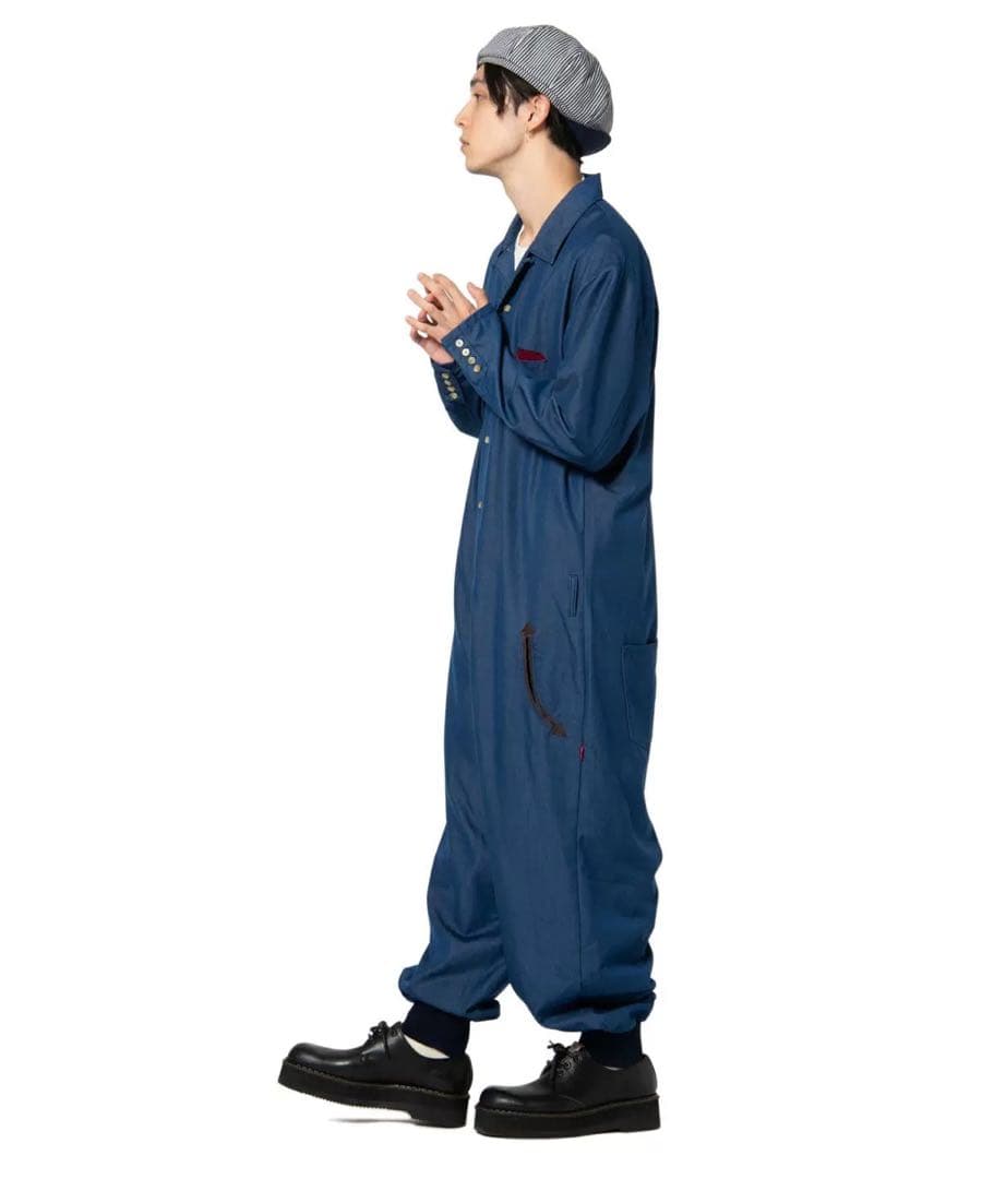 ラスト1点‼️ Glamb ー ライトジャンプスーツ インディゴ サイズ1