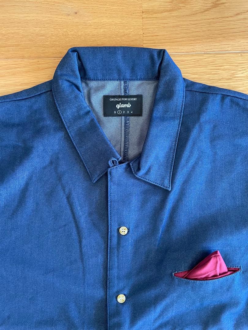 ラスト1点‼️ Glamb ー ライトジャンプスーツ インディゴ サイズ1