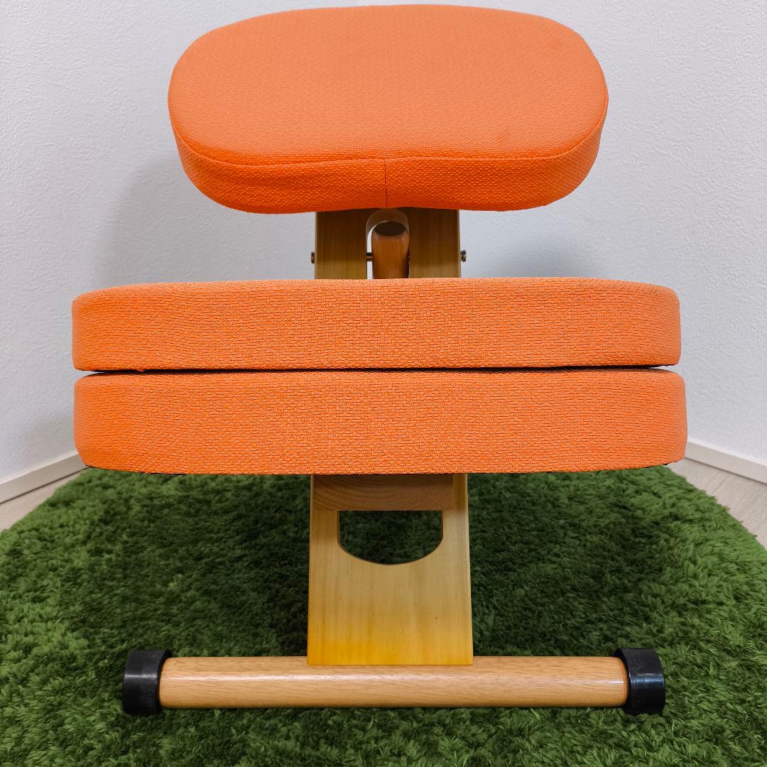宮武製作所 プロポーションチェア バランスチェア オレンジ 補助付