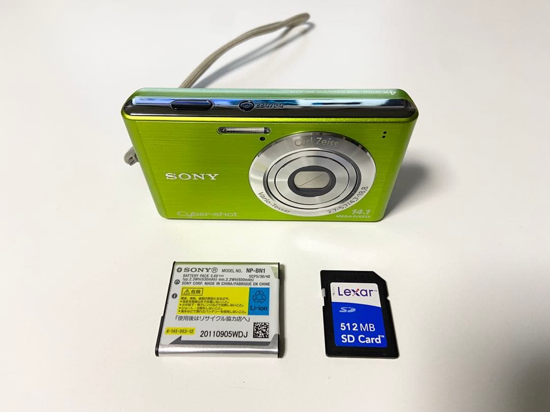 美品SONY Cyber-shot DSC-W550グリーン