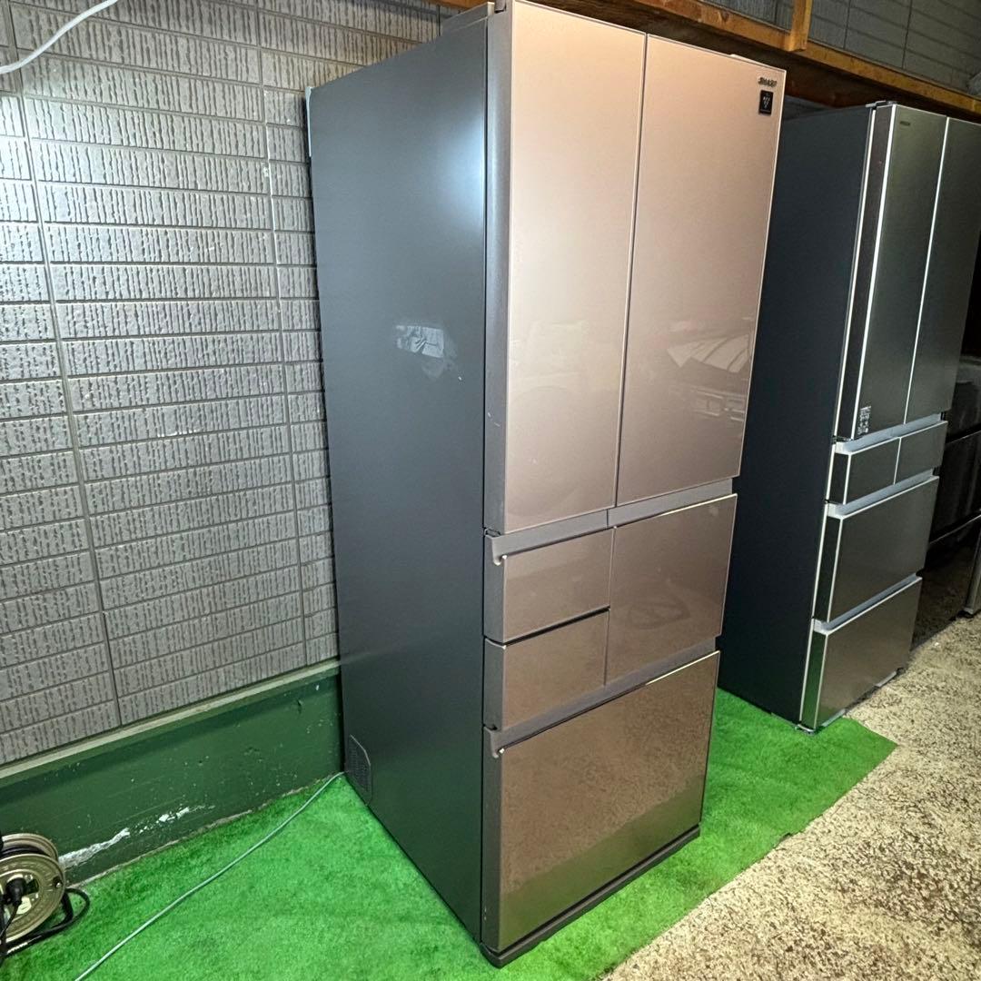 冷蔵庫 551L 大容量 おしゃれガラス面 人気 SHARP【地域限定配送無料】