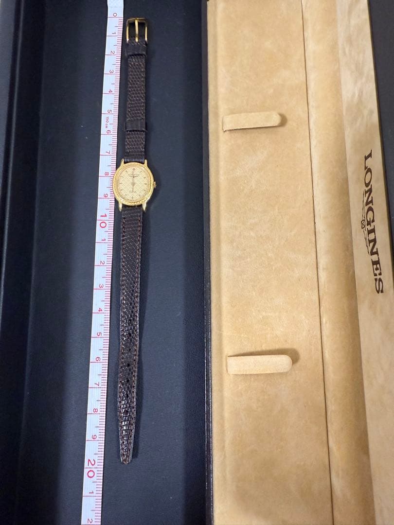 LONGINES アナログ時計 ゴールド/ブラウン 美品！