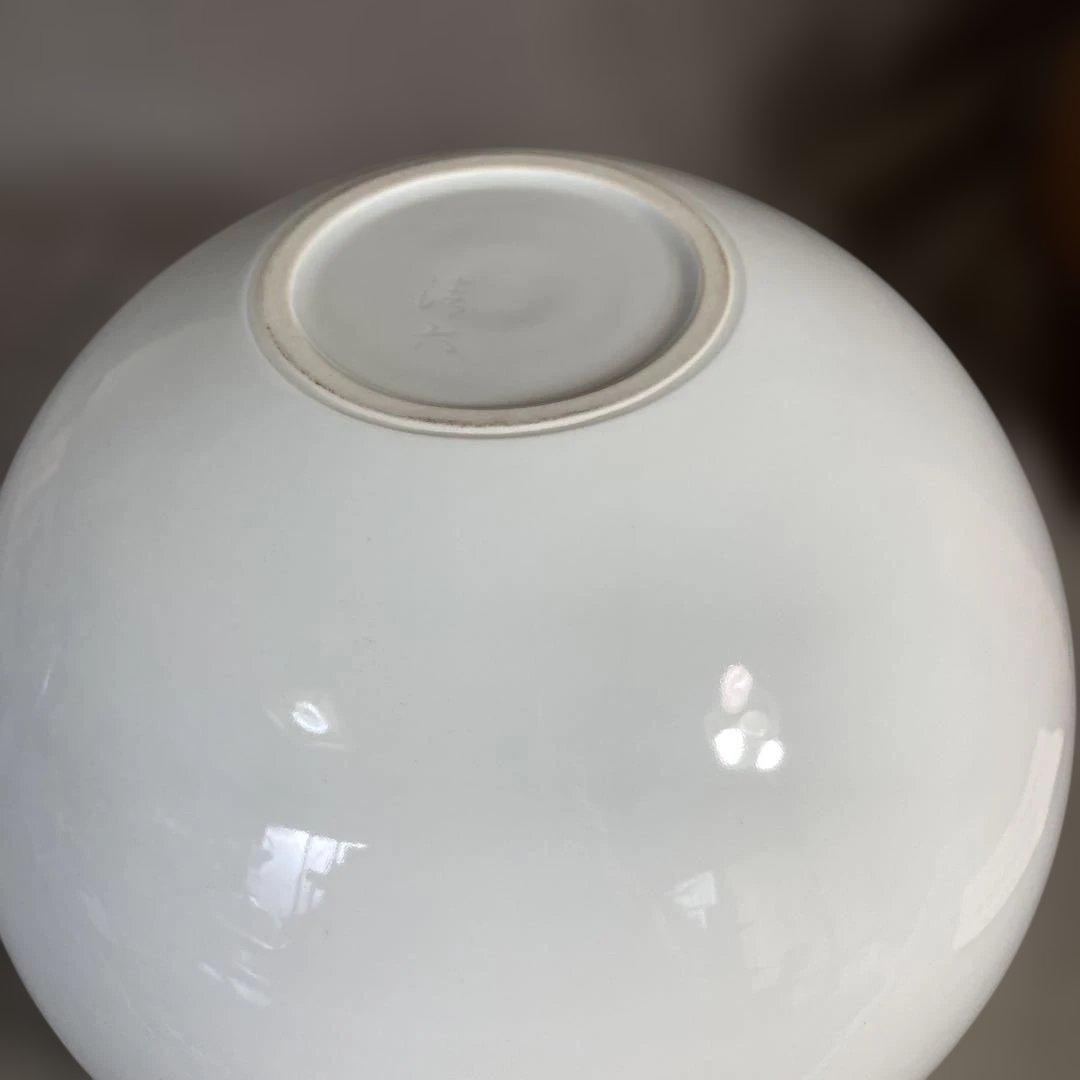 【中村清六】白磁の伝統　名窯　重要無形文化財　有田高麗庵　中村清六作　白磁　壷