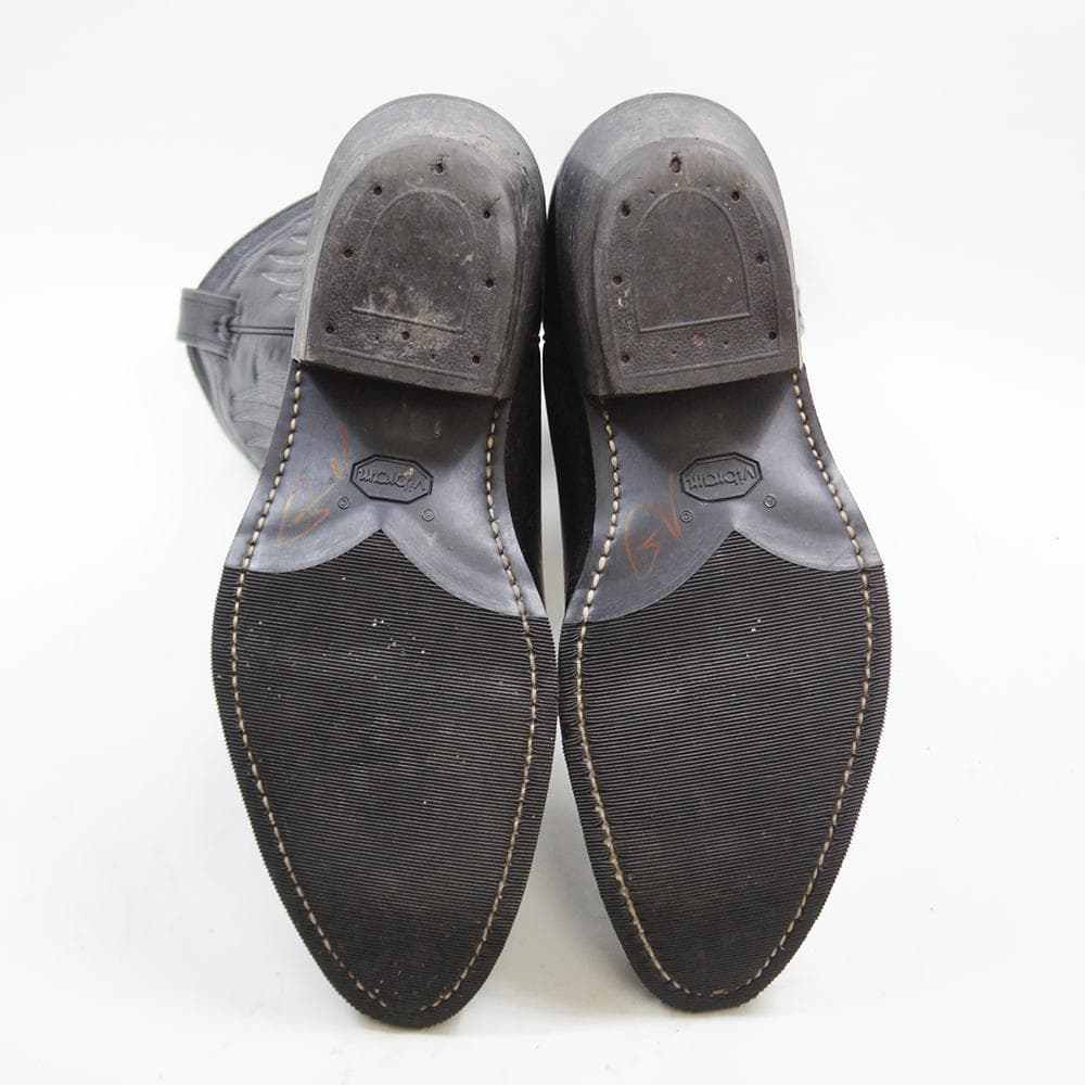 28cm ヴィンテージ ブラック ウエスタンブーツ ビブラムソール P4222