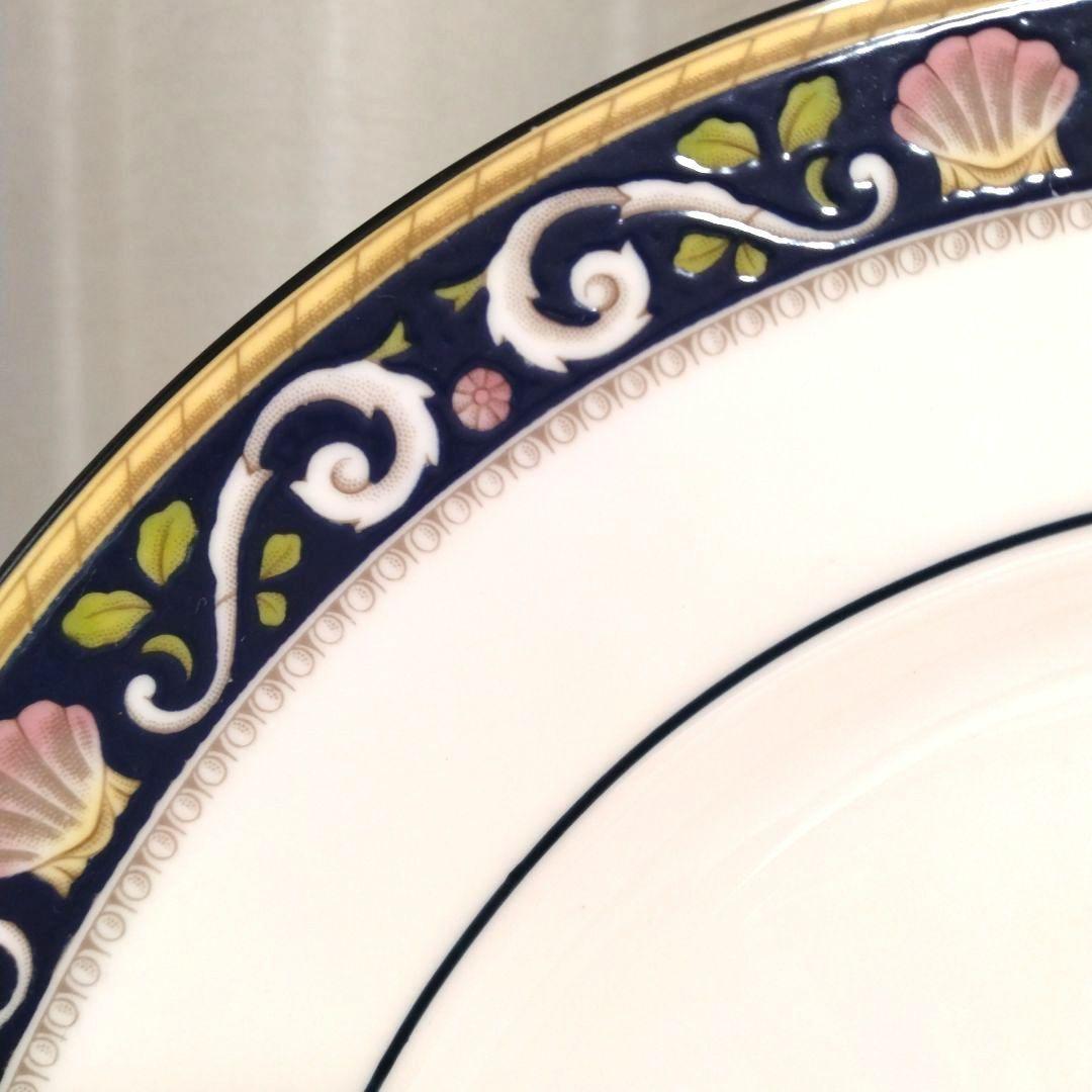 【WEDGEWOOD】ラニーミードシェル&フラワー柄大皿2枚