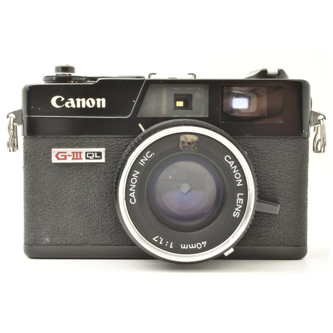 完動 Canonet Giii QL17 ブラックレンジファインダー AEOK