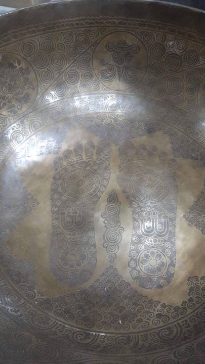 シンギングボウル　約30m  Buddha pada 仏陀御御足デザイン2