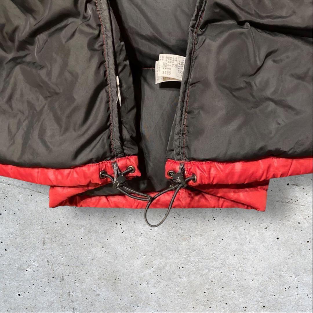 〈ザ・ノースフェイス〉ヌプシ　ダウンジャケット　赤　M 700 ツートンカラー