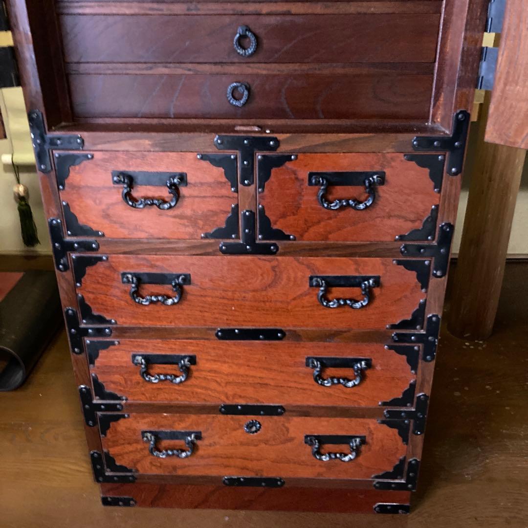 アンティーク箪笥＊美品（観音箪笥）鍵付き