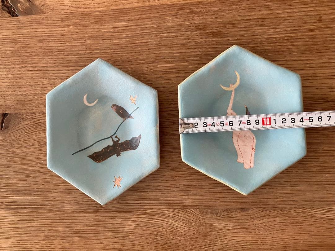 増田良平さんの六角鉢 2枚セット