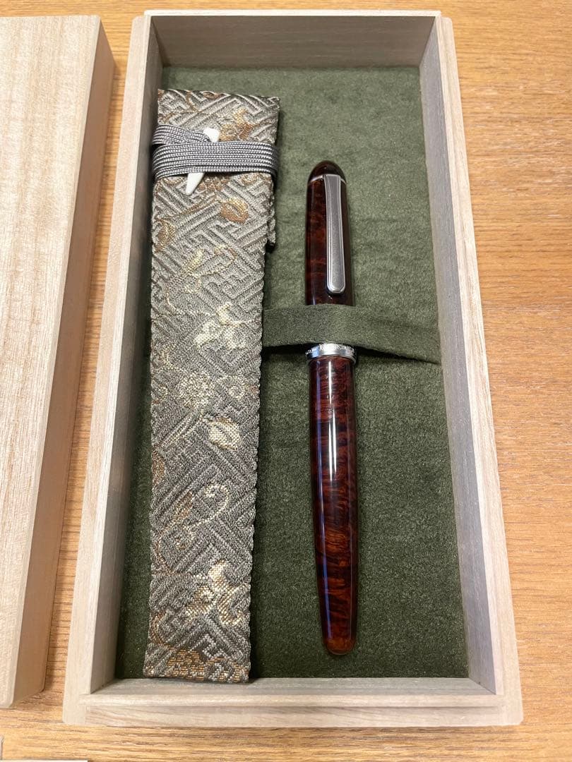 中屋万年筆　ブライヤー　つやあり　新品未使用品