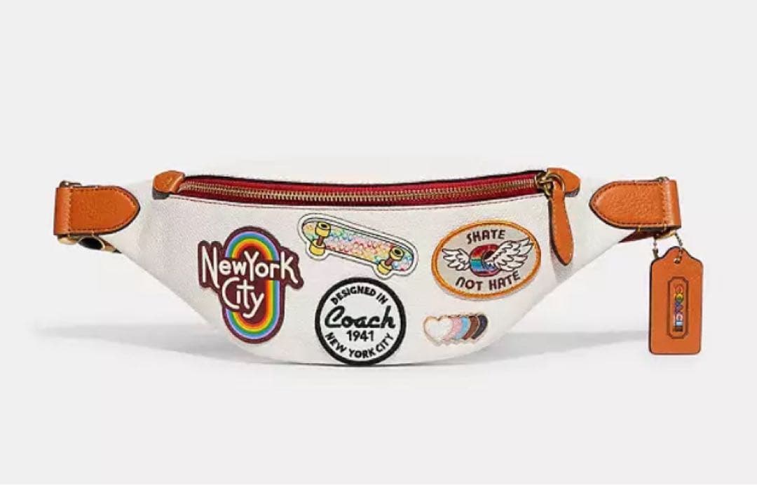 【新品】コーチ　チャーター ベルト バッグ 7 ウィズ パッチ