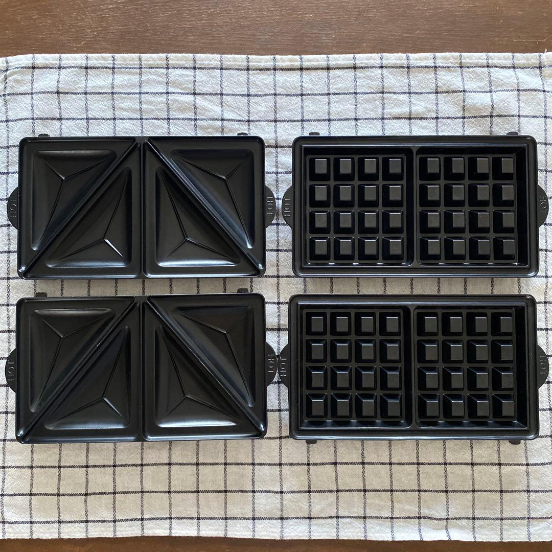 美品　ビタントニオ　ホットサンドメーカー　ワッフルメーカー　VWH-100-K