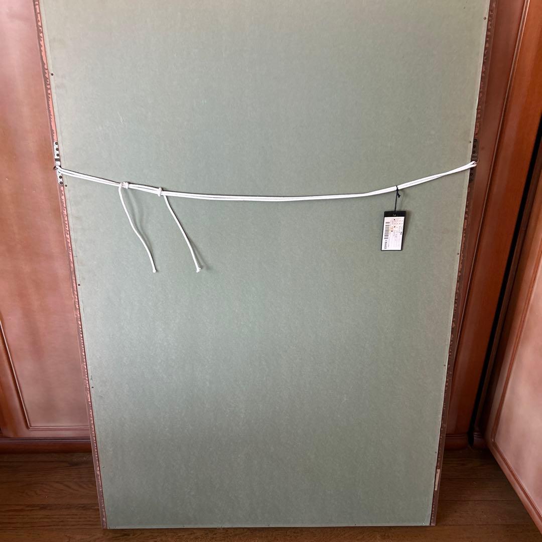 ペルシャ絨毯　額装付き　題名　命の木