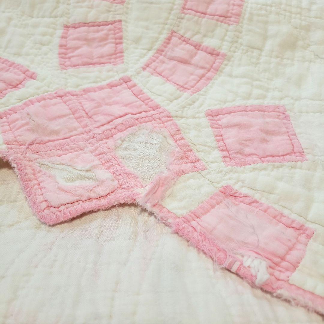 アンティークキルト 大判 ダブルウエディング 200x163cm