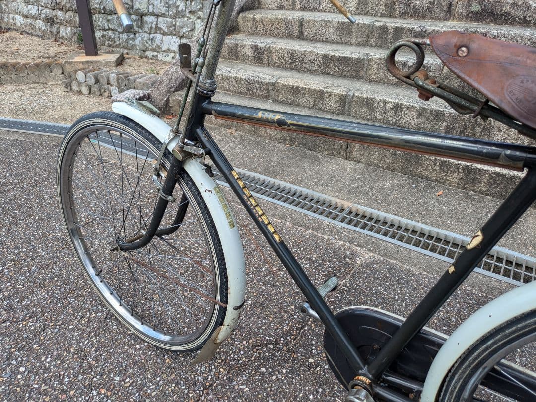 片倉シルク 実用車 レトロ 自転車 ロッドブレーキ　運搬車　ビンテージ