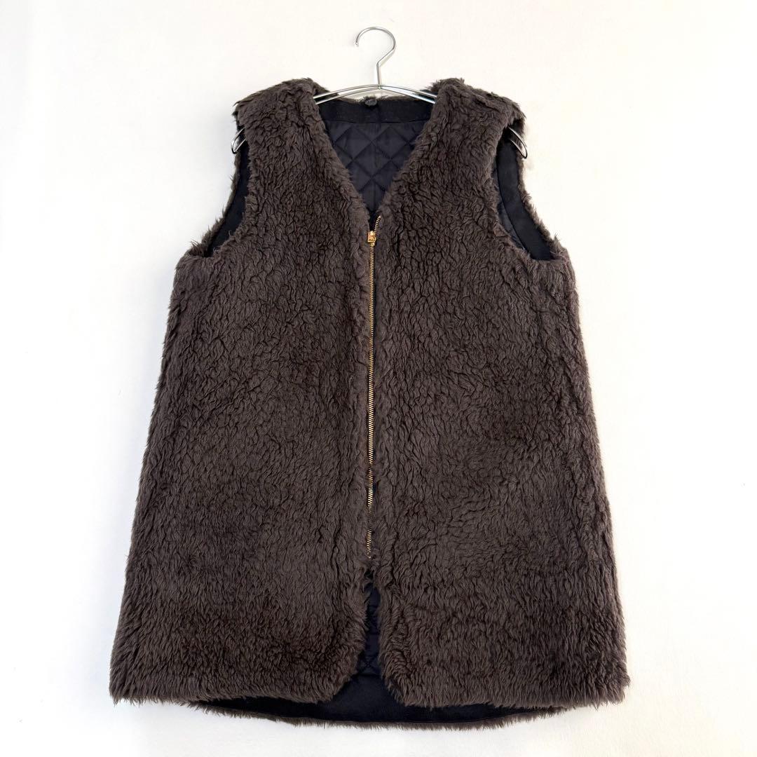 【ザ・リラクス】ショートモッズコート　ボアライナー付き　カーキ　Sサイズ