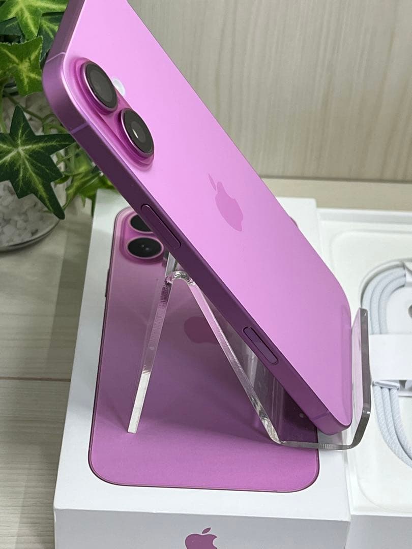 ✅【未使用近い】iPhone 16 Plus ピンク⭐️100％「11回」❣️