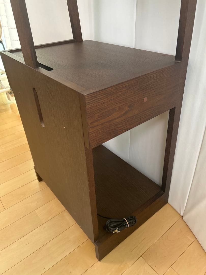 karimoku カリモク　パソコンラック パソコンデスク　オーク　コンセント6