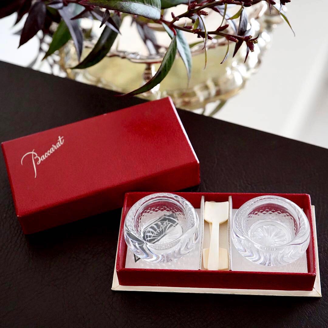 オールドバカラBACCARATバッキンガム★ソルト＆ペッパー 塩胡椒 調味料入れ