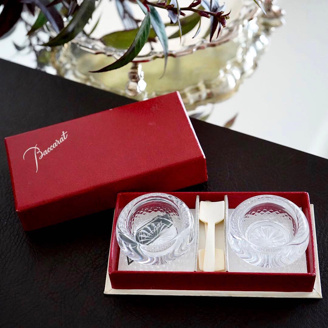 オールドバカラBACCARATバッキンガム★ソルト＆ペッパー 塩胡椒 調味料入れ