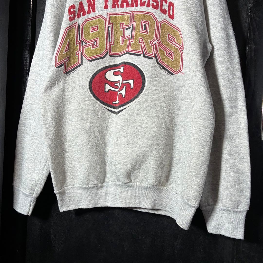 【90s USA製】SAN FRANCISCO 49ERS スウェット　グレー